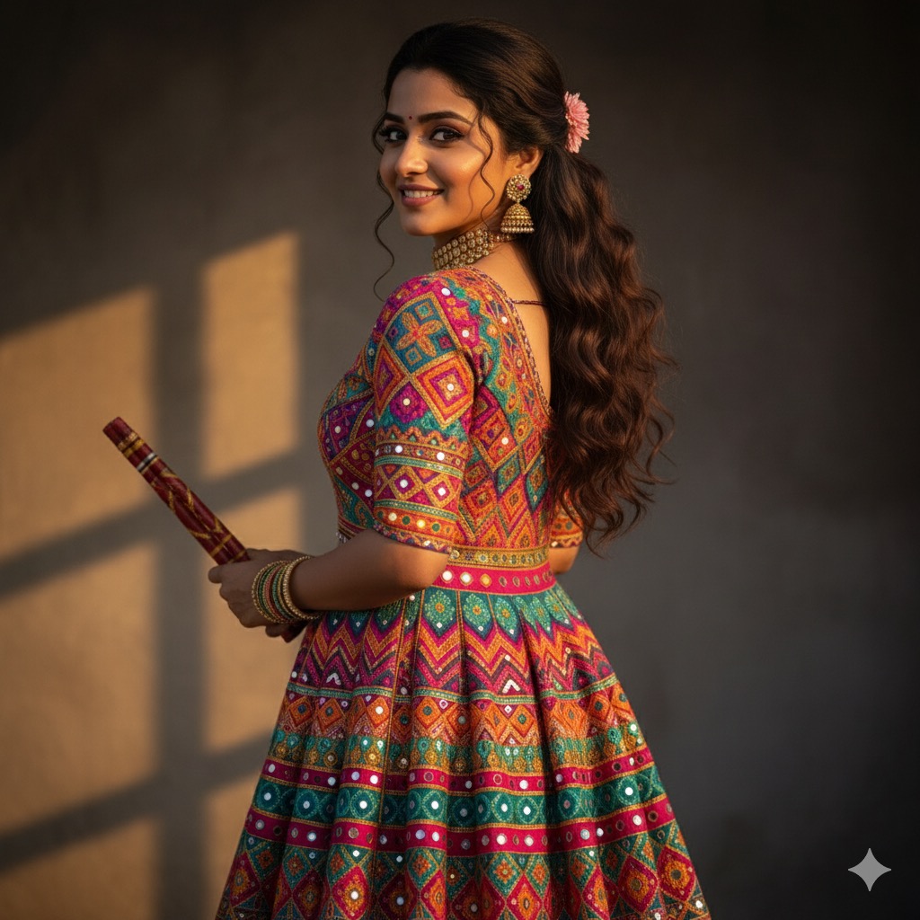 Vintage Garba Back Pose