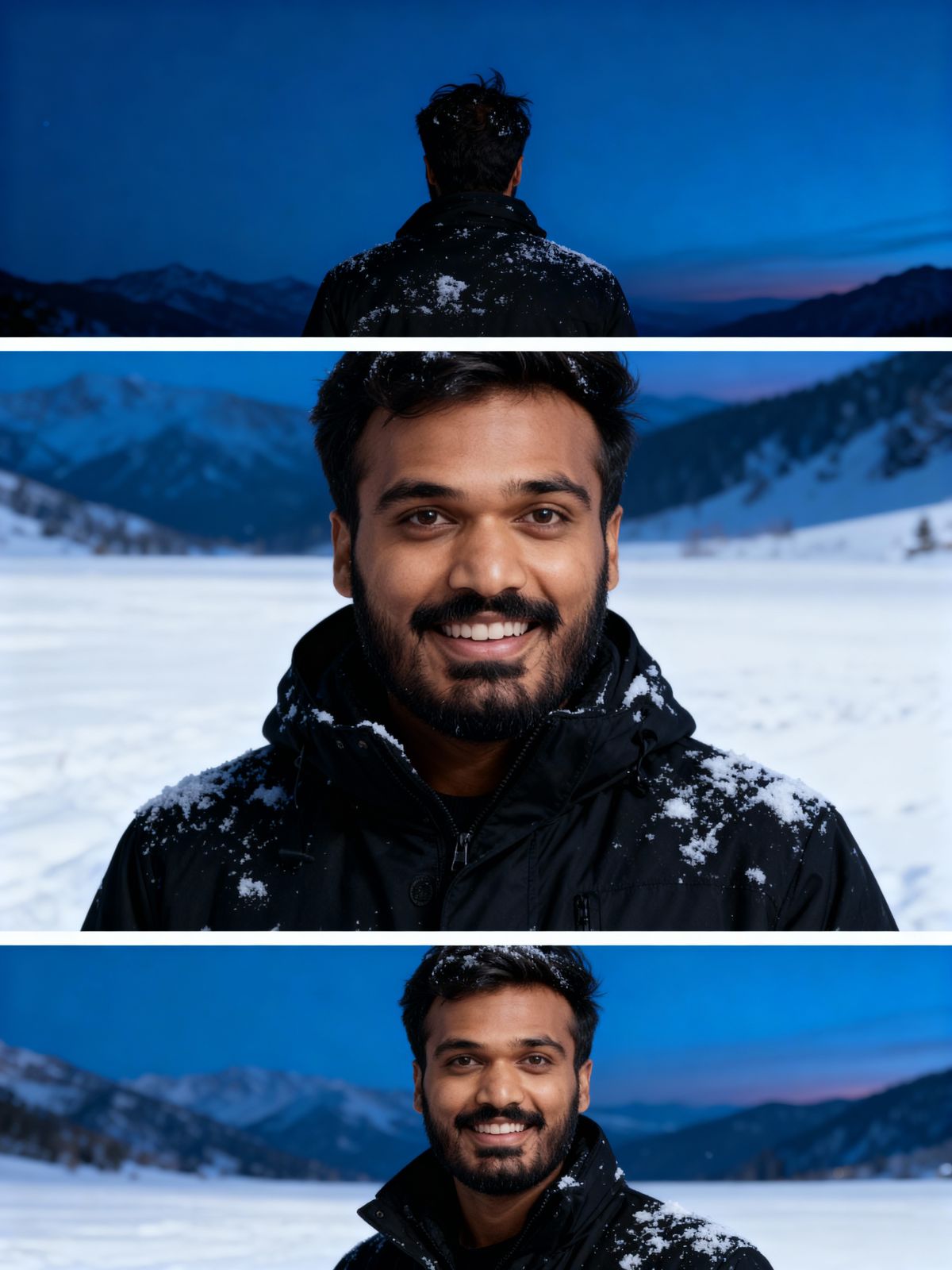 Snowy Mountain Landscape