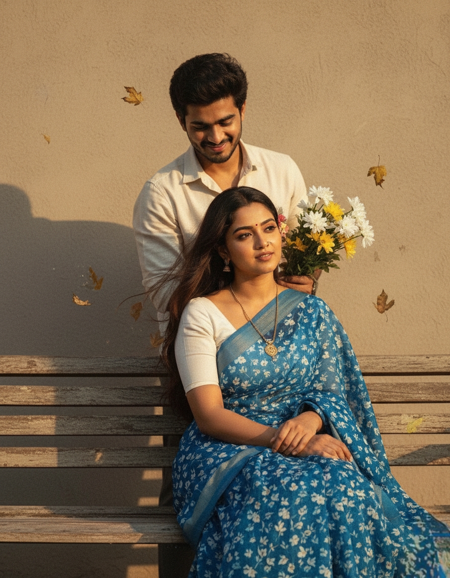 Blue Cotton Couple