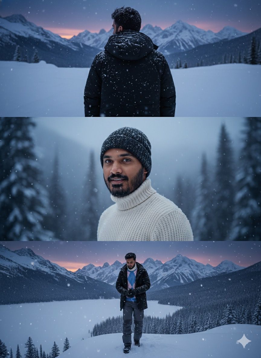 Winter Portrait at Twilight