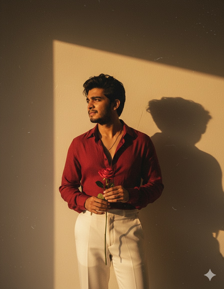 Red Wine Vintage Portrait