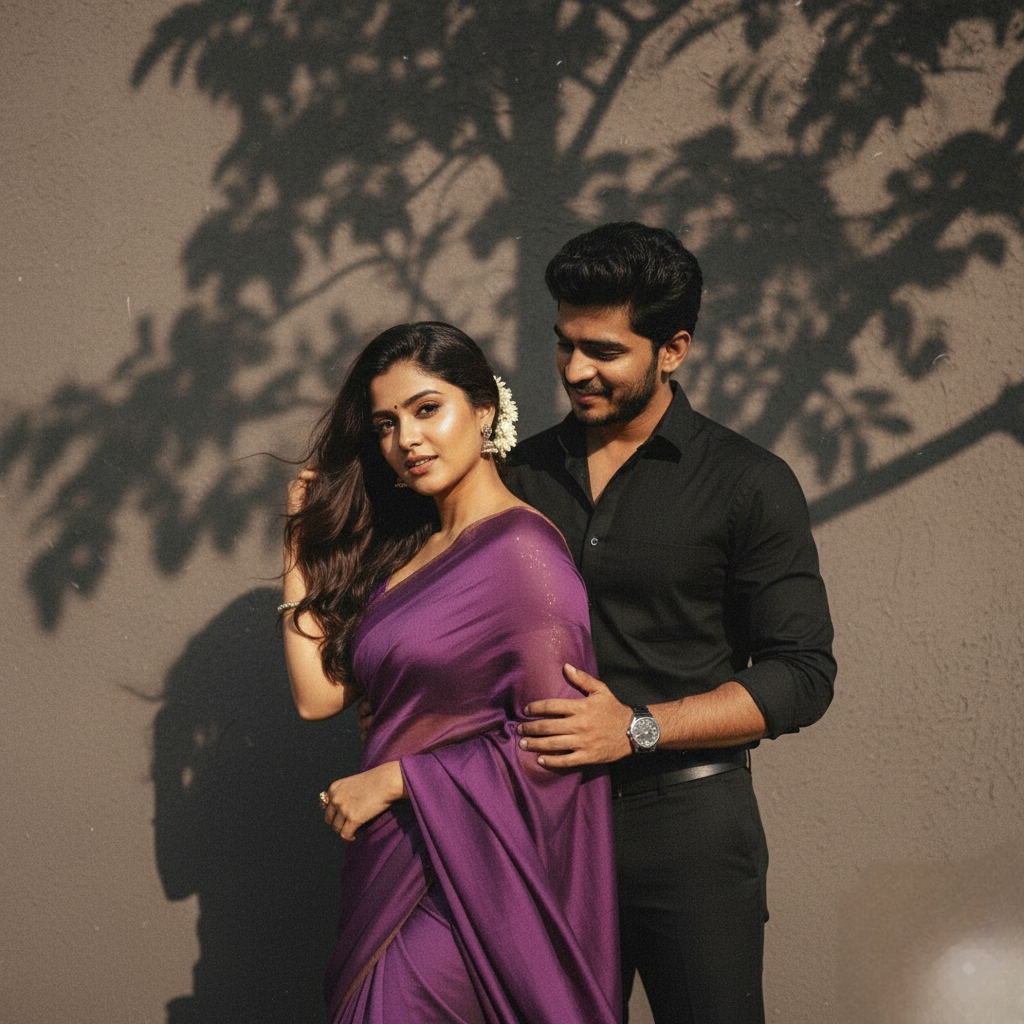 Purple Chiffon Couple